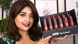 Nykaa So Creme Lipstick SWATCHES  corallista [upl. by Eniahs]