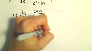 Solving a Separable Differential Equation Another Example 3 [upl. by Bobbye]