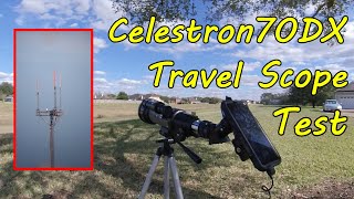 Celestron 70 DX Travel Scope Test JamesBondJB007 academy CelestronDotCom [upl. by Bibah]