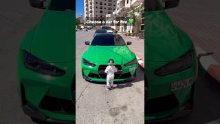 Choose a car for Bro 💚 shorts automobile car carlover bmw [upl. by Avner]