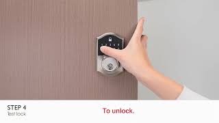 Electronic Touchpad Deadbolt Compact Touch  Installation [upl. by Namyw]