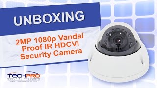 Unboxing  2MP 1080p Vandal Proof IR HDCVI Security Camera [upl. by Eidob]