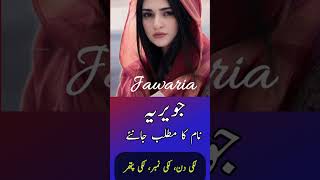 Javeria Name Meaning In Urdu And Lucky Number 🙂 Jawaria Naam Ka Matlab 👉 shorts [upl. by Neersan245]