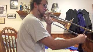 Trombone Scales G Flat Major [upl. by Ahens]