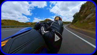 Yamaha R1  RAW AUDIO Casual ride on a weekend ride in the canyon [upl. by Innor708]