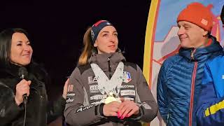 Sappada in festa per la campionessa del mondo Lisa Vittozzi [upl. by Lleneg]