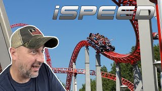 Can I Handle iSpeed Reacting to This LightningFast Ride at Mirabilandia [upl. by Ianteen]