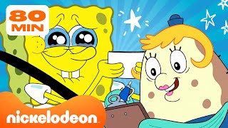 Retour à lécole avec Bob léponge  🚌  Compilation de plus de 60 minutes  Nickelodeon France [upl. by Gastineau]