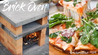 SUB🔥초간단벽돌오븐 How to make a super easy brick pizza oven｜스폰티니피자만들기｜Spontini pizza [upl. by Magavern]