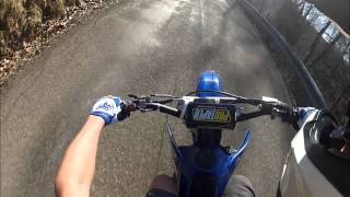 YZ400F Top SpeedStreet Go Pro [upl. by Akeit]