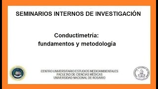 Conductimetría fundamentos y metodología [upl. by Ayikat21]