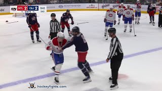 Brendan Gallagher vs Zach Werenski Nov 27 2024 [upl. by Nylrad]