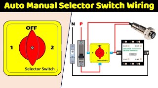 आज से आपको NO More Doubt Auto Manual Selector Switch Wiring के बारे में ElectricalTechnician [upl. by Lubow]