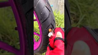 Nail stuck in car tire  😱⚠️viral trending shorts [upl. by Zobkiw734]