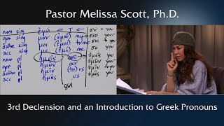 3rd Declension and an Introduction to Ancient Greek Pronouns 5 by Pastor Melissa Scott PhD [upl. by Ysdnil302]