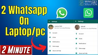 Cara Download dan Install Whatsapp di LaptopPC  Menginstall WA Di Laptop [upl. by Laenahtan]