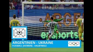 Argentinien  Ukraine  FUSSBALL  Herren Halbfinale  OLYMPIA 2024 [upl. by Ttnerb786]