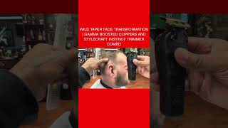 Wild Taper Fade Transformation  Gamma Boosted Clippers and Stylecraft Instinct Trimmer Combo [upl. by Nnylirehs795]