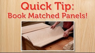 Book Matched Panels Quick Tip [upl. by Nies]