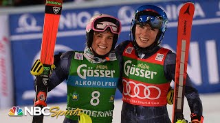 80 Mikaela Shiffrin caps off perfect week USAs Paula Moltzan second in Semmering slalom [upl. by Clayberg]