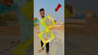 FLY A DOUBLE KITE 😱 shorts pkcrazyexperiments [upl. by Ahsuat]