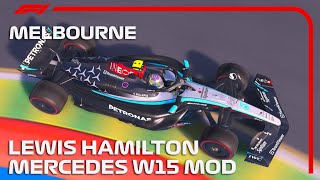 Assetto Corsa F1 2024 Mercedes W15 Mod Hamiltons Onboard Around Melbourne [upl. by Daven726]