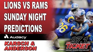 Lions vs Rams Predictions [upl. by Oisangi]