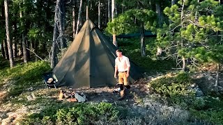 Solo Camping in Wind and Rain  EP 15 [upl. by Tnarg368]