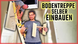 BODENTREPPE EINBAUEN  Montagevideo Einschubtreppe  Home Build Solution [upl. by Ihel]