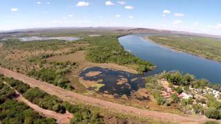 Flying Australia  Kununurra to Ord River Dam [upl. by Eilahs636]