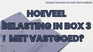 ☕️ Hoeveel belasting betaal ik in box 3 [upl. by Cutlor]