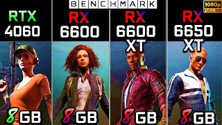 RTX 4060 vs RX 6600 vs RX 6600 XT vs RX 6650 XT  Test in 6 Games  1080p  Benchmark [upl. by Bekha]