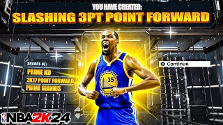 This CONTACT DUNKING 610 POINT FORWARD BUILD is INSANE in NBA 2K24🔥 BEST BUILD 2K24 [upl. by Clari]