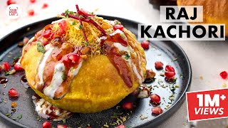 Raj Kachori Recipe  Khasta Kachori  Meethi Chutney  स्वादिष्ट राज कचौरी  Chef Sanjyot Keer [upl. by Angelica]