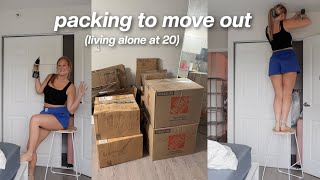 moving out of my apartment  PACK WITH ME [upl. by Copland481]