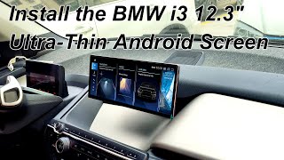 BMW i3 NBT EVO install A 123quot UltraThin Android Screen get the CarPlay Android Auto Retrofit [upl. by Htebasile]