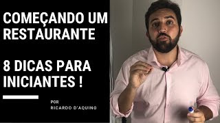 Como começar um restaurante  8 Dicas para iniciantes [upl. by Nigle]