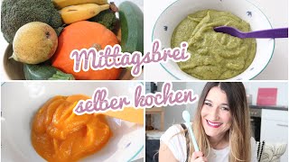 2 BABYBREI Rezepte 🥦 MITTAGSBREI SELBER KOCHEN 👉🏼 AB 5 Monate [upl. by Azmah]