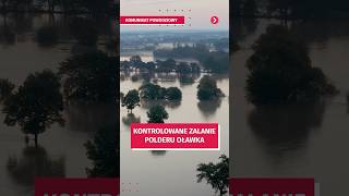 Zalanie polderu Oławka ma uchronić Wrocław przed powodzią wroclaw powódź [upl. by Kado]