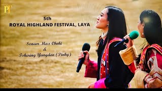 TSOMPAPO LIVE PERFORMANCE  Sonam Max Choki amp Tshering Yangdon Pinky  Royal Highland Festival [upl. by Aniuqaoj]