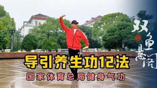 一招一式皆养生！健身气功导引养生功12法精彩呈现，沈师兄示范 [upl. by Eelik]