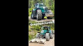 Lener Hackgut mit Fendt 1050 Fendt 936 und Fendt 714 bei der Wegsanierung 🎥🚜⛰️ shorts [upl. by Vanny]