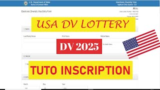 comment sinscrire à la dv loterie 2025  Tuto inscription [upl. by Adamik]