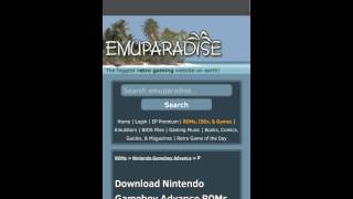 How to get ROMs from emuparadise PC Android [upl. by Saibot324]