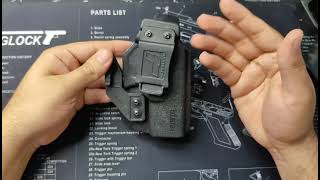 Tulster Glock holster review lockedandlocked firearmtraining 9mmluger [upl. by Aikym]