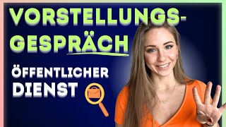 🗣️🗣️ Vorstellungsgespräch Öffentlicher Dienst  TIPPS Dos amp Donts ❌ [upl. by Ertnom]