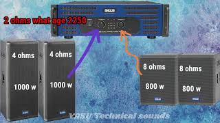 how to connect Ahuja 2 bass 2 top 1amplifier collection Telugu  Ahuja one pin DJ setup collection [upl. by Anytsirhc]