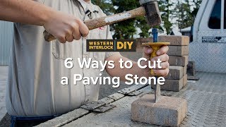 6 Ways to Cut a Paving Stone [upl. by Ramirol]