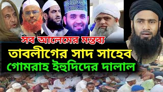 তাবলীগের সাদ গোমরাহ ইহুদিদের দালালসব আলেমের মন্তব্য Golzar hossain mahmudi [upl. by Jere]