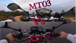 MT03 vs XJ6 SP QUEM GANHA😱😈  GUILLE98 [upl. by Ativ]